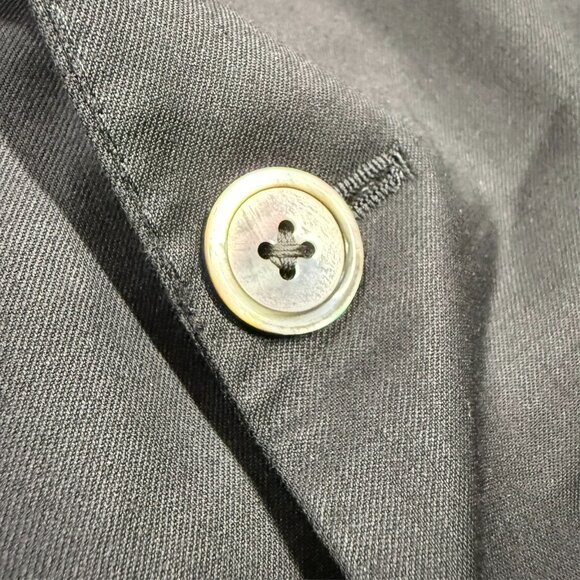 Coppley Suit "Gibson" 100s Wool Sharkskin Made in Canada Black 44R 36x30 - Picture 4 of 11